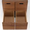 MUJI Stacking Chest Width 37 X Depth 28 X Height 37 Cm 4 Drawers Walnut Veneer 12381150