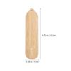 10Sets Blank Wooden Bookmarks Carving Doodle Page Markers DIY Reading Locator for Students Graduates Classmates