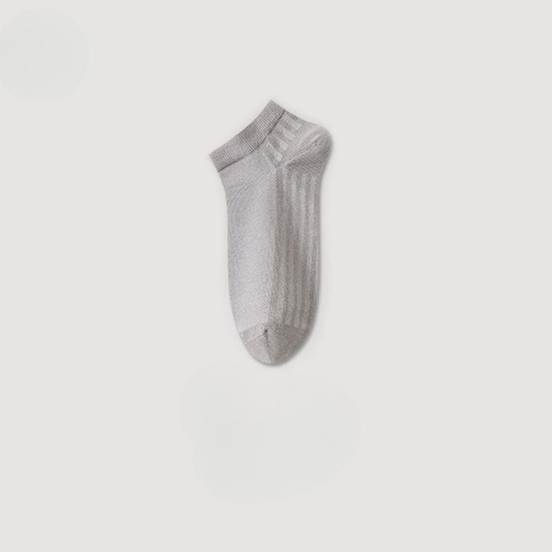 Women's Summer Thin Sports Antibacterial Mesh Breathable Deodorant Wicking Boat Socks