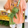 Plush Crossbody Frog Bag Doll Shoulder Cute Cartoon Toy Backpack Birthday Gift