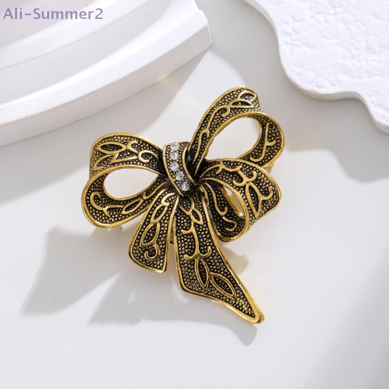{Summer2} Fashion Simple Vintage Bowknot Brooches For Women Clothing Coat Corsage Accessries Gifts