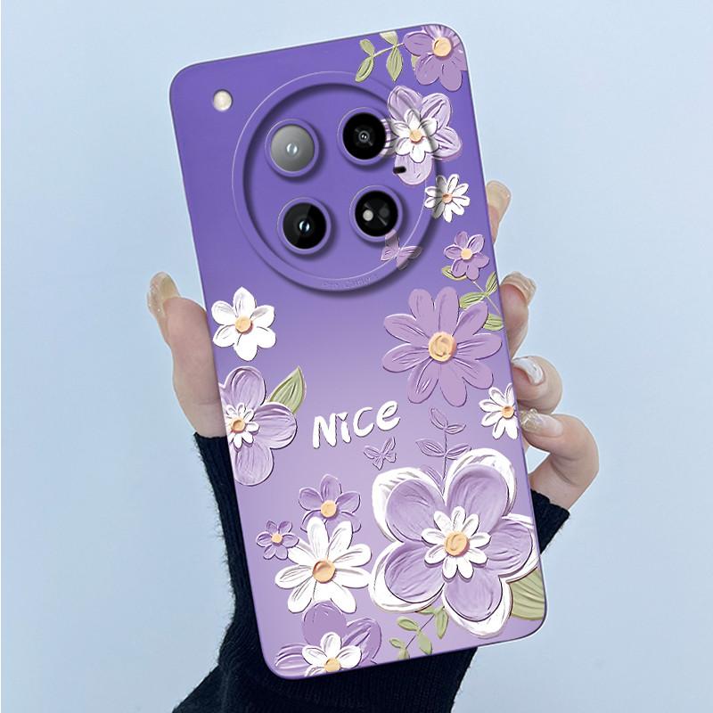For Infinix Zero 40 4G 5G Phone Case X6861 X6860 Cover Fashion Simplicity Oil Painting Floral Soft Silicone Shell Zero40 Fundas