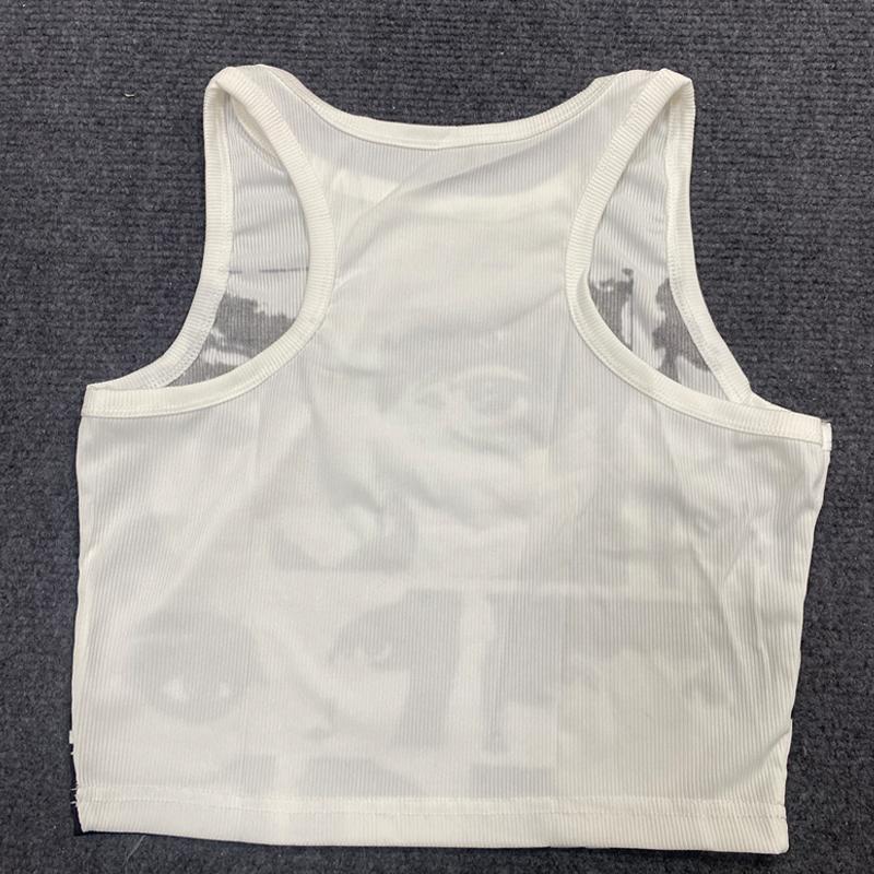 European and American Gothic Harajuku Y2K Retro Sleeveless Tank Top Summer Personalized Slimming Street Wear