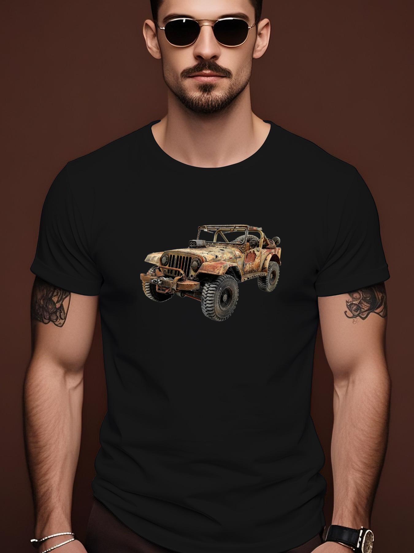 Post-Apocalyptic Military Vehicle Graphic Tshirt - Summer... XL