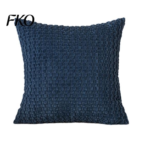 Non-static Cushion Cover Solid Color Bubble Pillow Cover, Soft Breathable Throw Case, Modern Minimalist Home Three-dimensional Texture 45x45cm