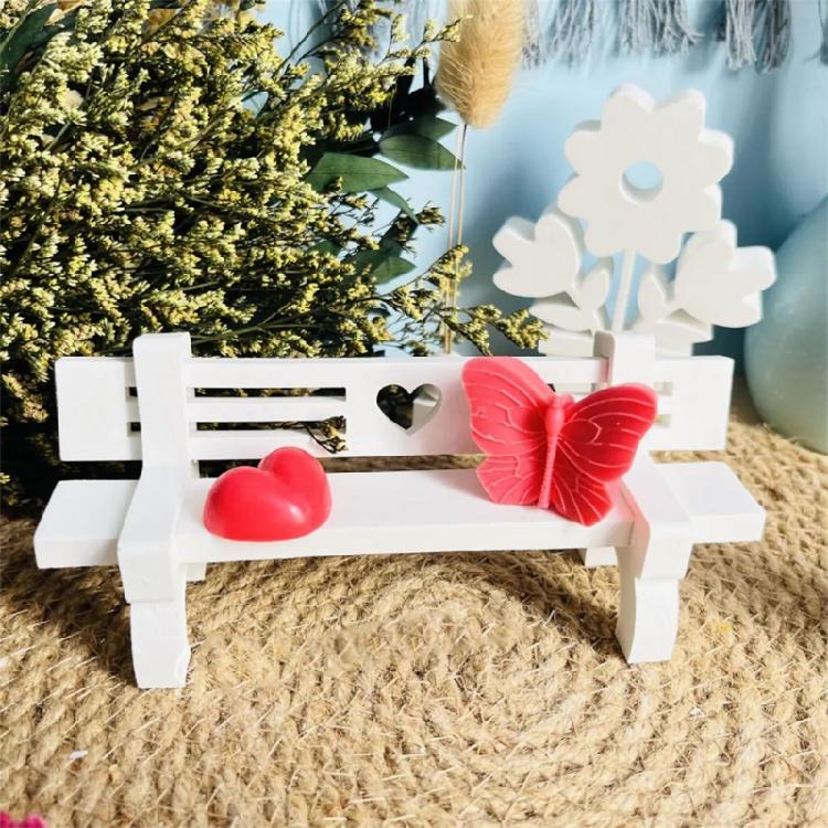 Benches Silicone Molds Plasters Molds Creative Chair Gypsum Molds Castings Molds Craft Supplies