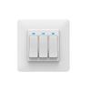 86 Type 3-Gang Smart Wireless Modern Wall Switch for Smart Life WiFi Zigbee DIY Tempered Glass Push Panel 10A Rated Current Easy