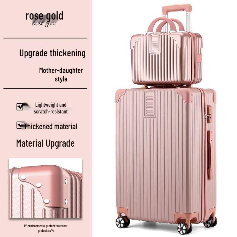 30-Inch Retro Large Capacity Travel Suitcase with Universal Wheels and Durable Lock for Men, Women, and Students