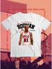 Chicago Bulls Basketball Denis Rodman Print T-Shirt