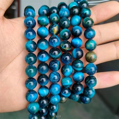 Korálky z přírodního kamene modré korálky s tygřím okem Pro výrobu šperků Náramek DIY 4 6 8 10 mm