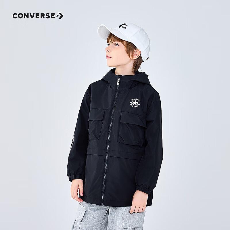 Converse Kids' Hooded All-Weather Fleece Windbreaker