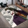 Text Clown Anti-Slip Floor Mat, Rectangular Carpet for Living Room & Game Area