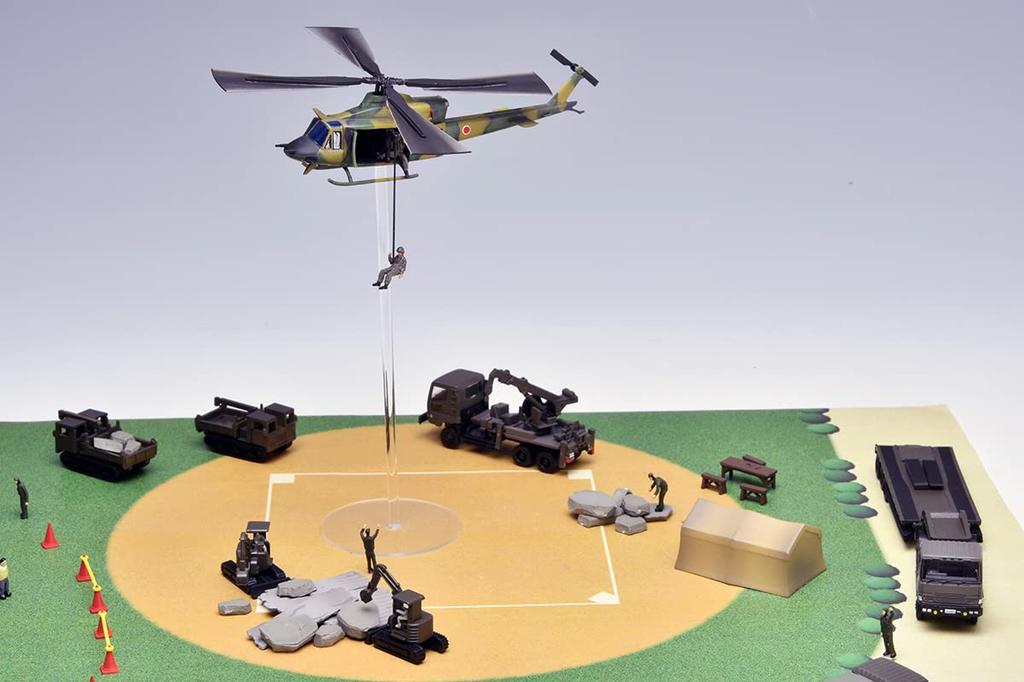 100 Views of Working Vehicles 003 Force Disaster Prevention Training Diorama 323204 GJ! Self-Defense Site, 8-Piece Box, Supplies,