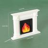 1/12 Dollhouse Miniature Living Room Heater Fireplace Model Dollhouse Mini Christmas Scene Decoration Dolls House Accessories
