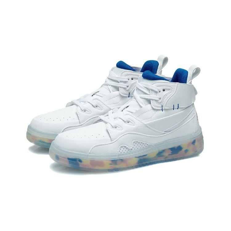 Li Ning 937 High-Top Sneakers Kids Sneakers Standard-White YKCR150-7
