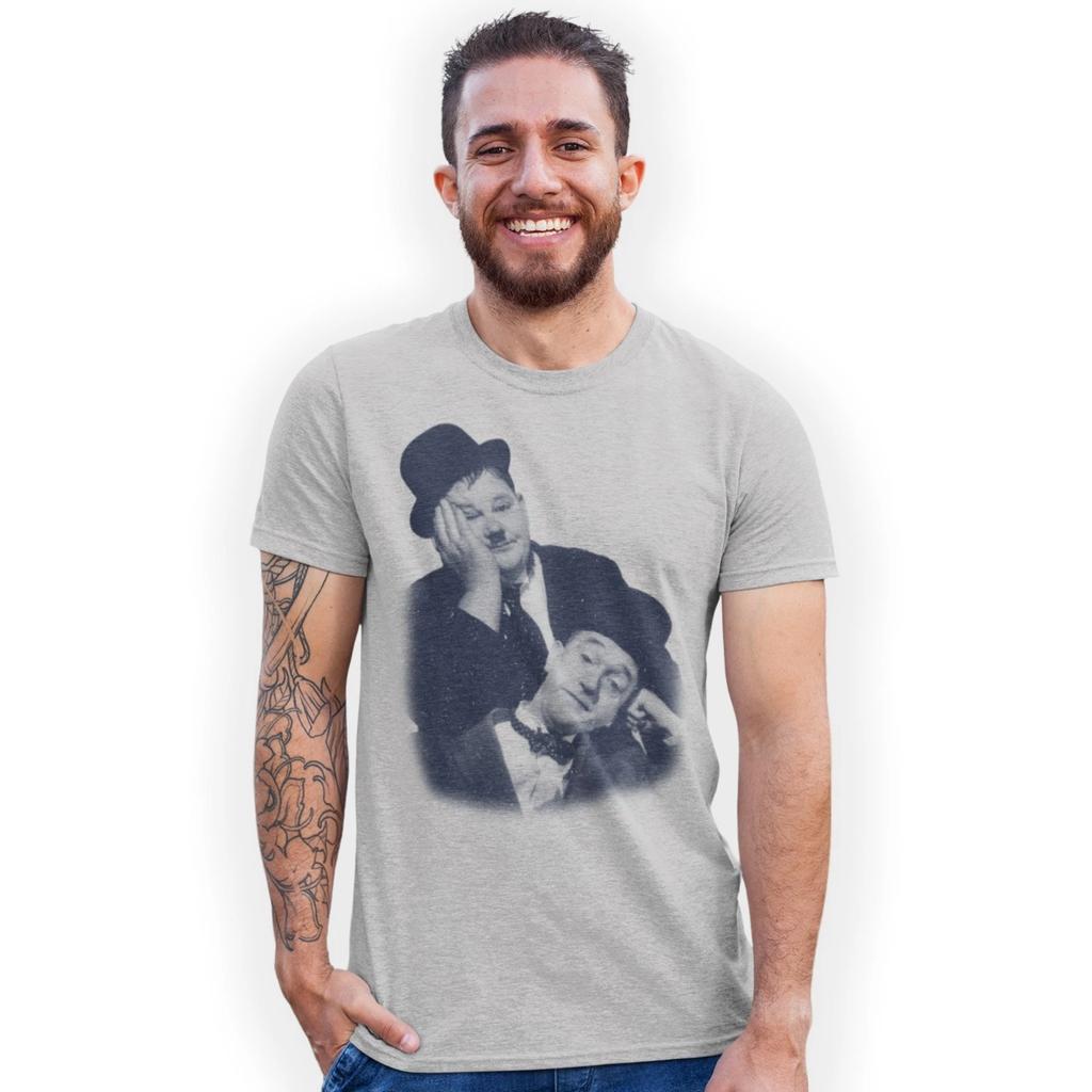 Laurel and Hardy Dance Of The Cuckoos Hand Printed T-Shirt Birthday Gift