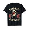 Un po' in forma un po' grasso Divertente Palestra Panda Sollevamento Pesi Dunat Maglietta Vintage Abbigliamento Designer Grafica Casual Unisex Versatile