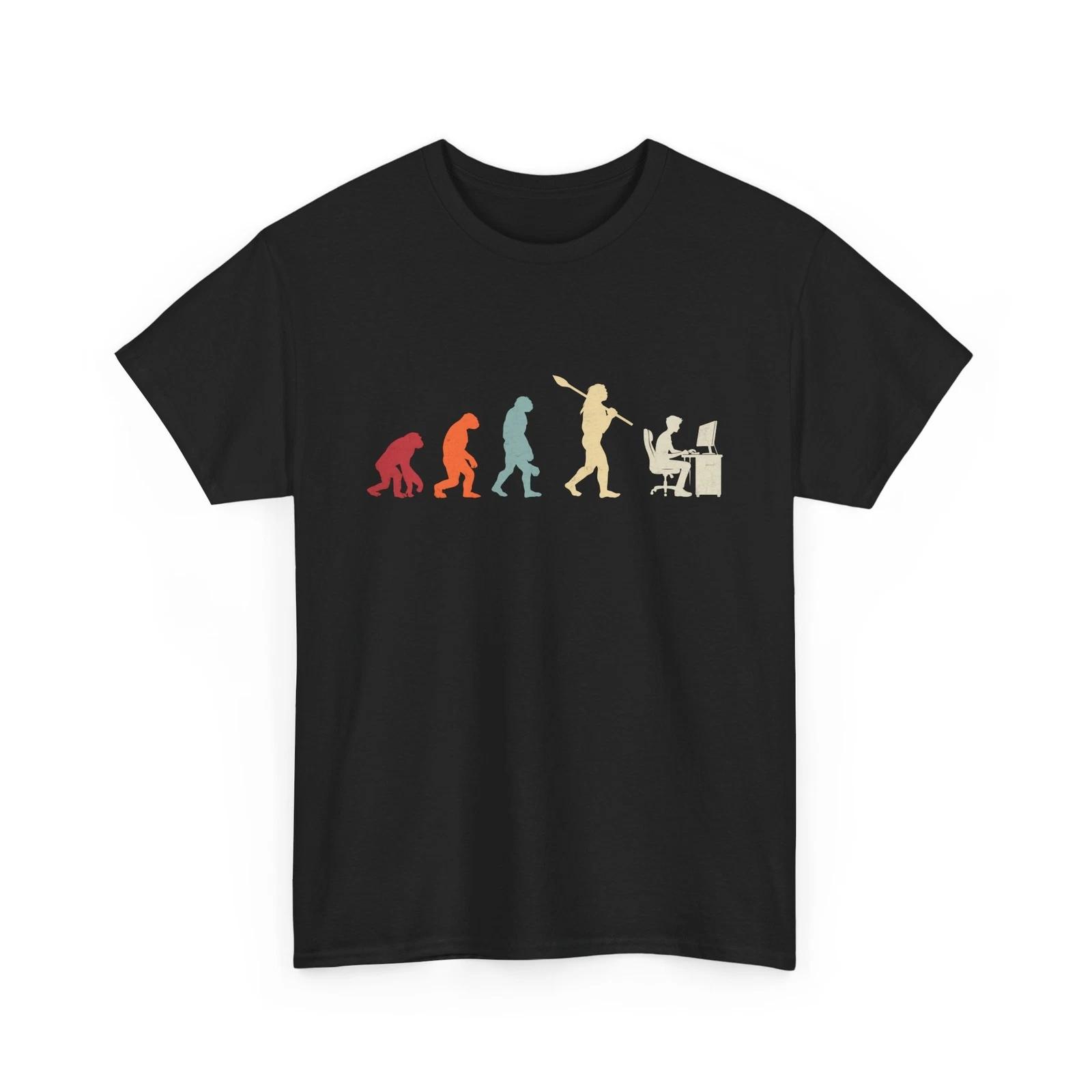 Evolution Gamer T-Shirt | Funny Gamer Tee | Ultimate Game Lover Shirt L