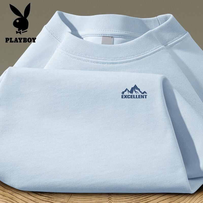 PLAYBOY Men s 2026 Loose Fit Cotton Short Sleeve T-Shirt 2XL