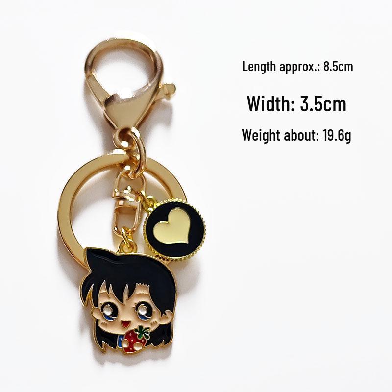 Conan Kid Anime Keychain Pendant - Handmade Cartoon Bag Accessory