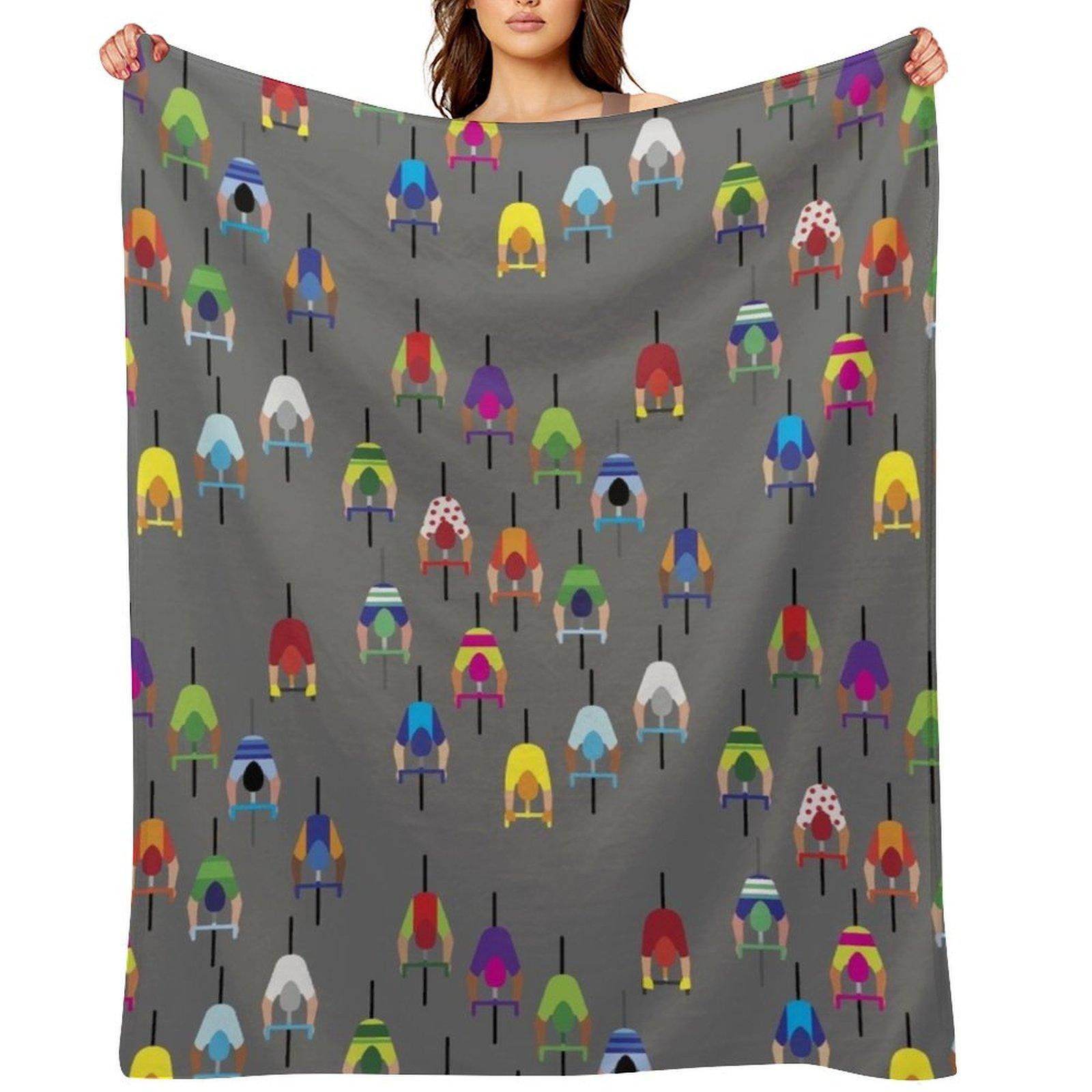 The Peloton ? Bonnie Portraits Throw Blanket Luxury Large Soft Plaid Sofa Quilt Blankets 30x40in