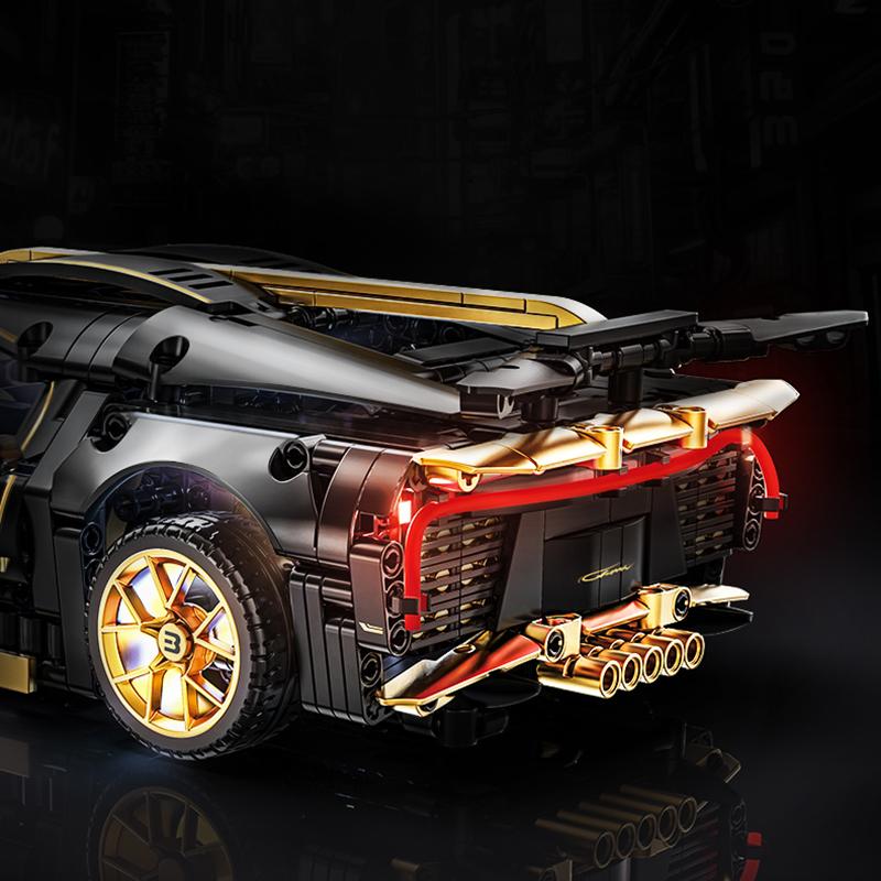1:14 høyteknologiske byggeklosser Super Cars Fjernkontroll MOC Bricks Racing Cars Sett Tekniske leker Gaver til gutter Voksne barn