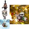 Unique The Nightmare Before Christmas Jack Sally Xmas Tree Pendant Halloween Decoration