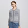 Shetu Women's Casual Round Neck Knit Cardigan