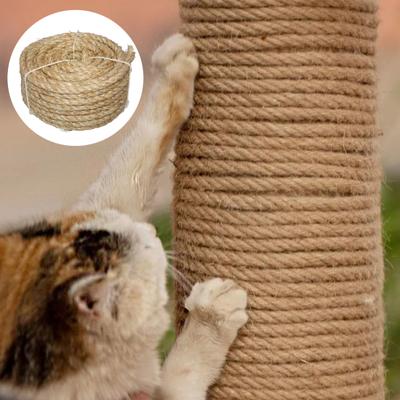 Natürliches Sisalseil, strapazierfähig, Ersatzschnur für Katzenkratzbaum, DIY-Bastelarbeiten, Gartenarbeit