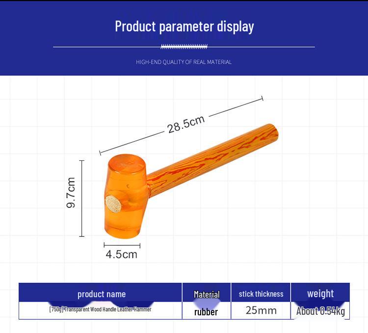Multifunctional Soft Rubber Mallet for Tiling and Decoration