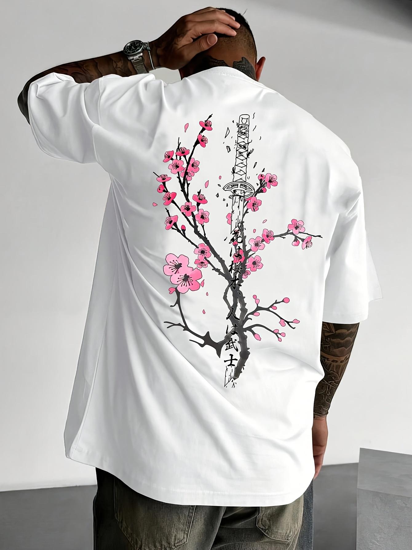 Men S Casual Street Style Geometric Pattern Hot Stamping Print T-Shirt M
