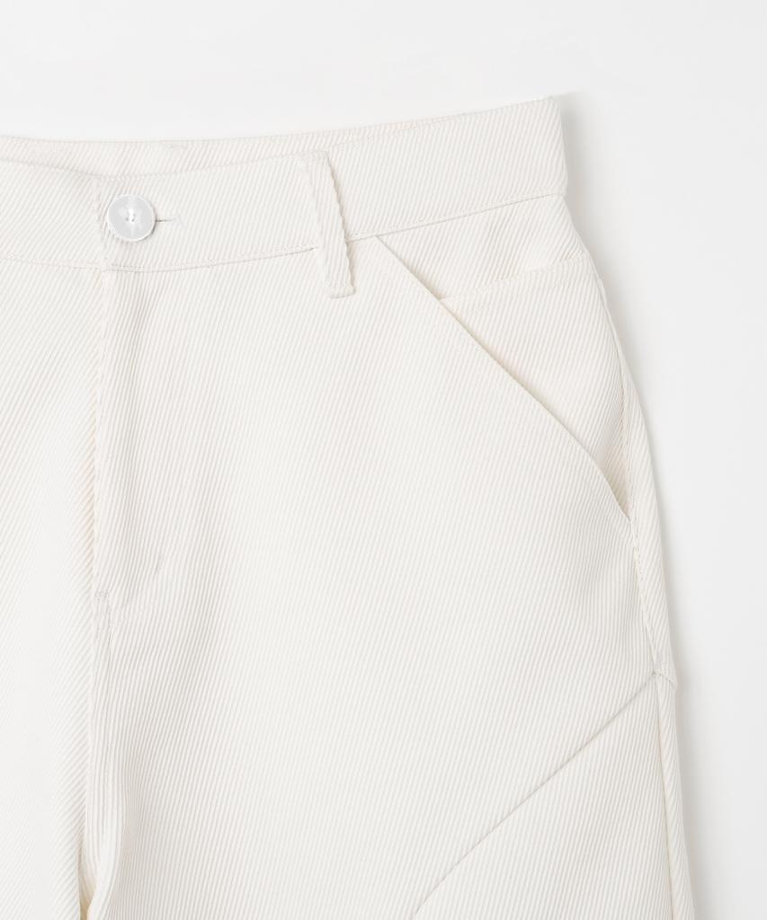 MILLO ARCHIVE Twill Curved Pants [White]