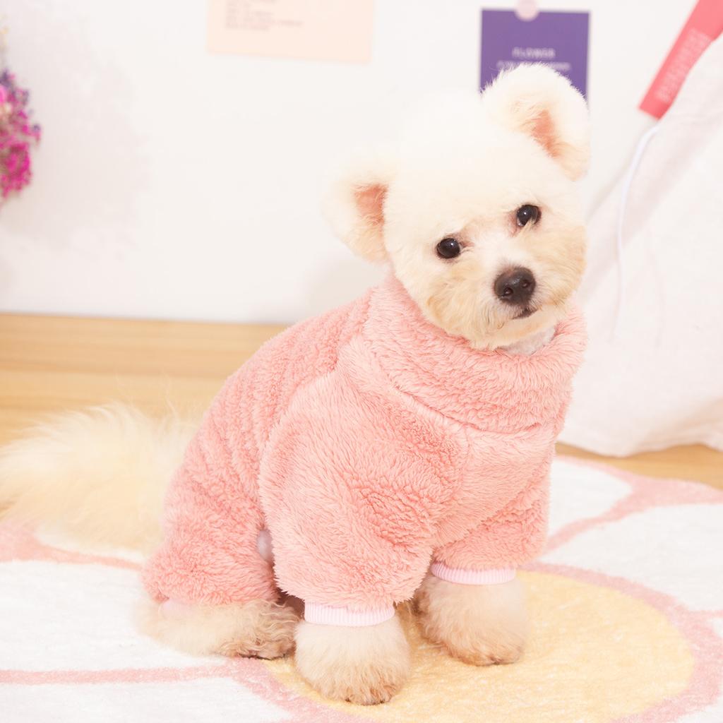 Soft Pet Warm Winter Clothes Cute Puppy Sweater Cat Apparel Coat Jumper Jumpsuit Vest Clothes for Yorkie Small Medium Large Dog