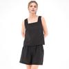Acud Square Neck Sleeveless Top _Black