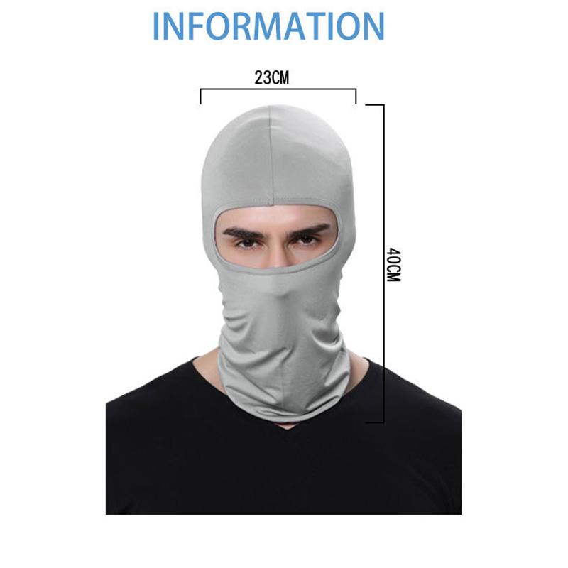 Balaclava Motorcycle Face Mask Moto Helmet Bandana Hood Ski Neck Full Face Mask Men's Biker Mask Windproof Dustproof Face Shield