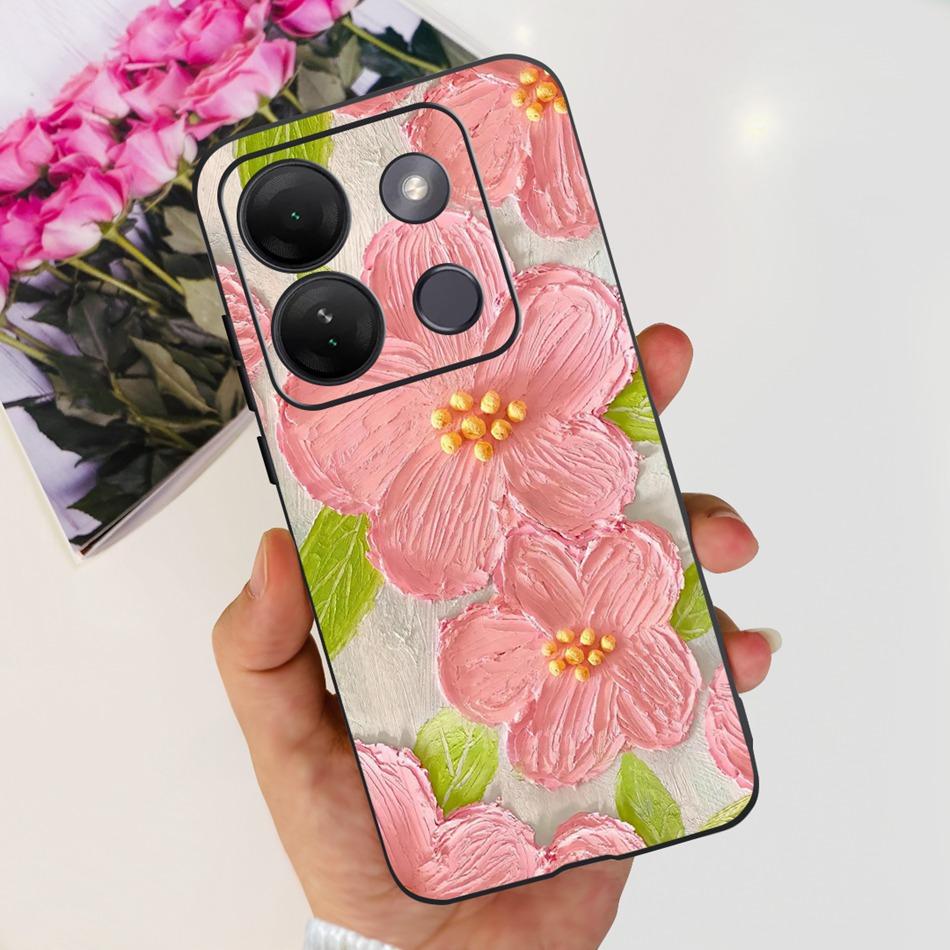 For Infinix Smart 7 HD Case Smart 7HD X6516 2023 Elegant Printing Soft Silicon TPU Slim Phone Back Cover
