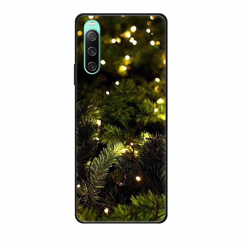 Christmas Phone Cases For Sony Xperia 10 IV Cases Soft TPU Silicone Santa Santa Claus Covers For Xperia 10 IV Cover Bumper Funda