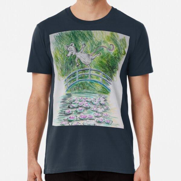 

The mouse at the pond with water lilies T-Shirt S-5XL Best T-Shirt XL