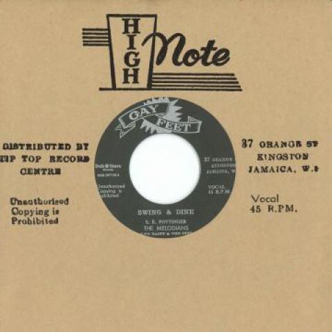 7inch Record MELODIANS - Swing & Dine / I Could Be A King DSRSP750 Gay Feet/Dub St 1968 Japan Reggae, Ska & Dub