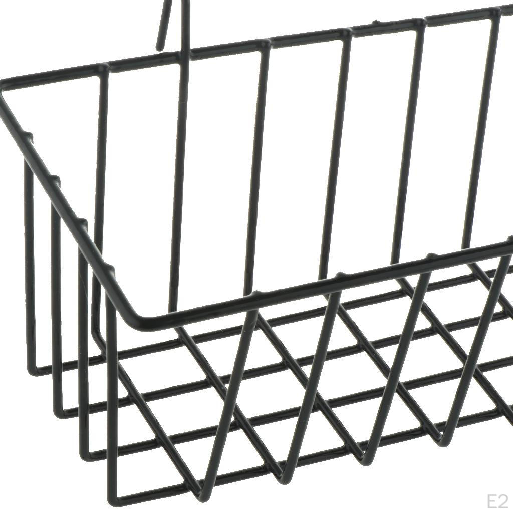 Bathroom Storage Metal Wire Conditioner Holder Deep Shelf with Hanging 3x10x8cm