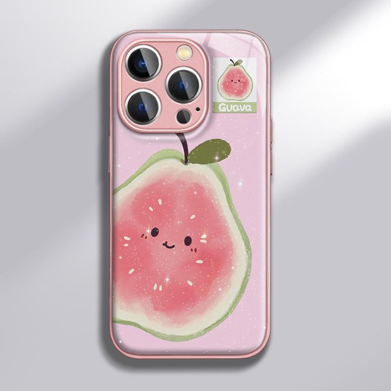 

Cute Guava for Apple 16promax Cartoon Female Model for IPhone Mobile Phone Case 15 New Style 14pm Hydrogel Shell For Apple 6