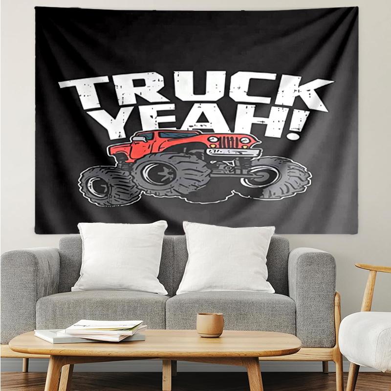 LKW-Druck Wandteppich, Hintergrund, Einfache Montage, Ideal für Schlafzimmer, Büro & Wohnzimmer, mit Ästhetischer Wanddekoration.