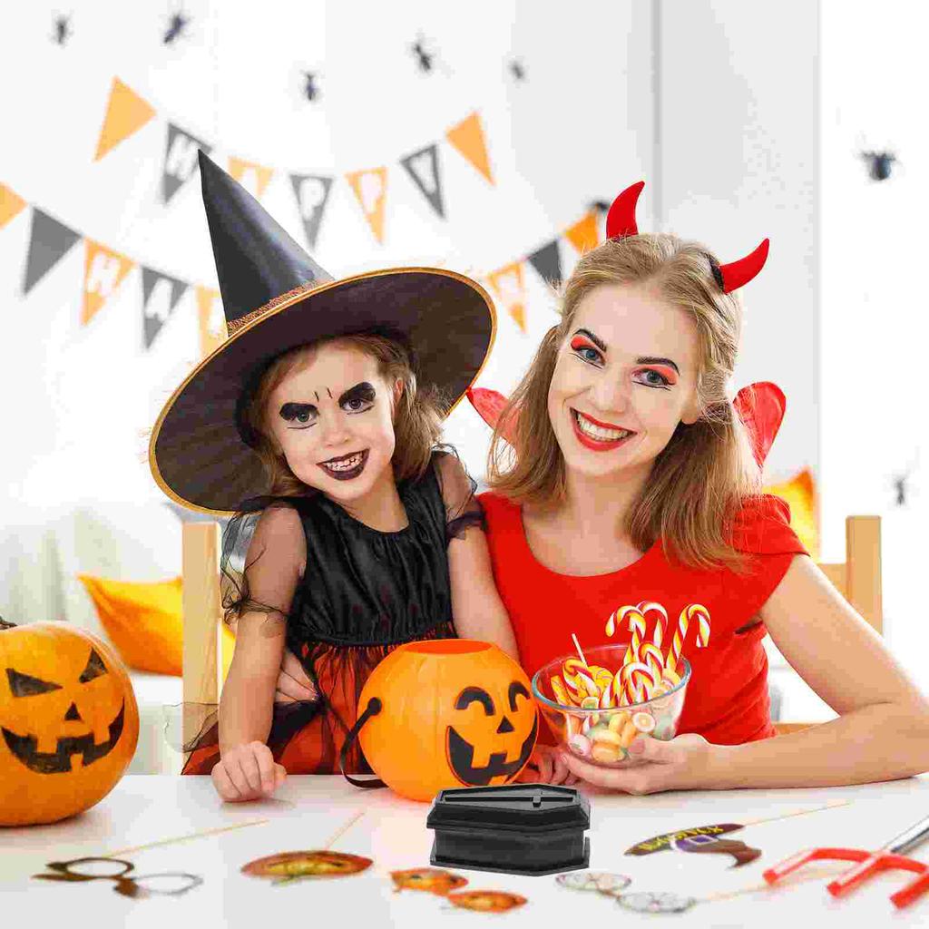 2pcs Halloween Coffin Decor Halloween Ornaments Haunted House Props Prank Props