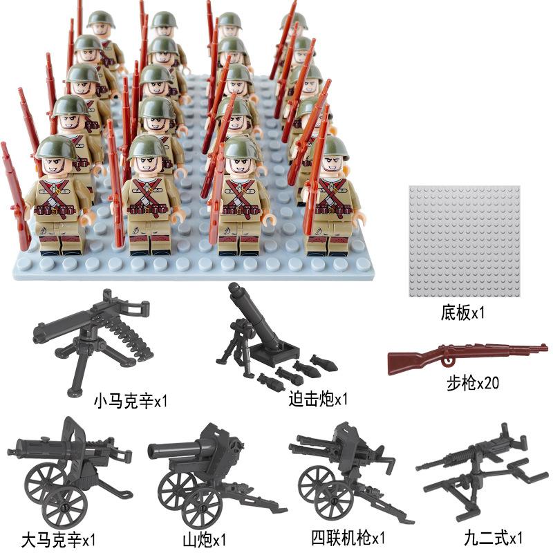 Doll Building Block Doll British Military Puzzle Assembly Toy