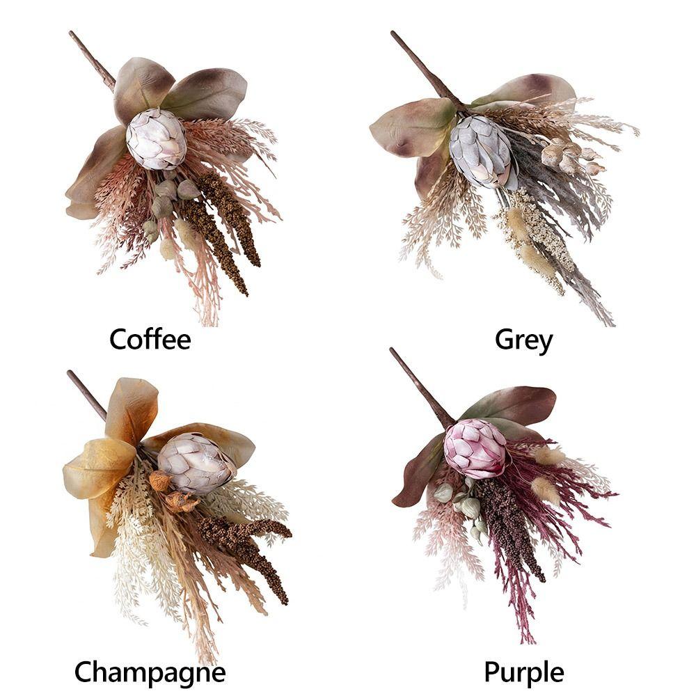 Cloth Artificial Flower Bouquet Colorful Leaves Simulation Flower  Home Decoration