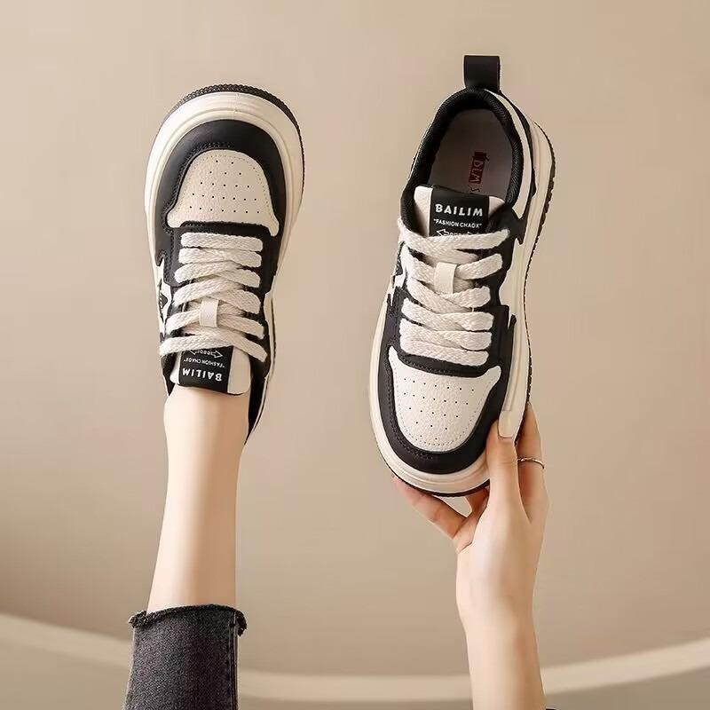 thick-soled little white shoes women's spring new height-increasing versatile board shoes trend students soft-soled casual sports shoes women