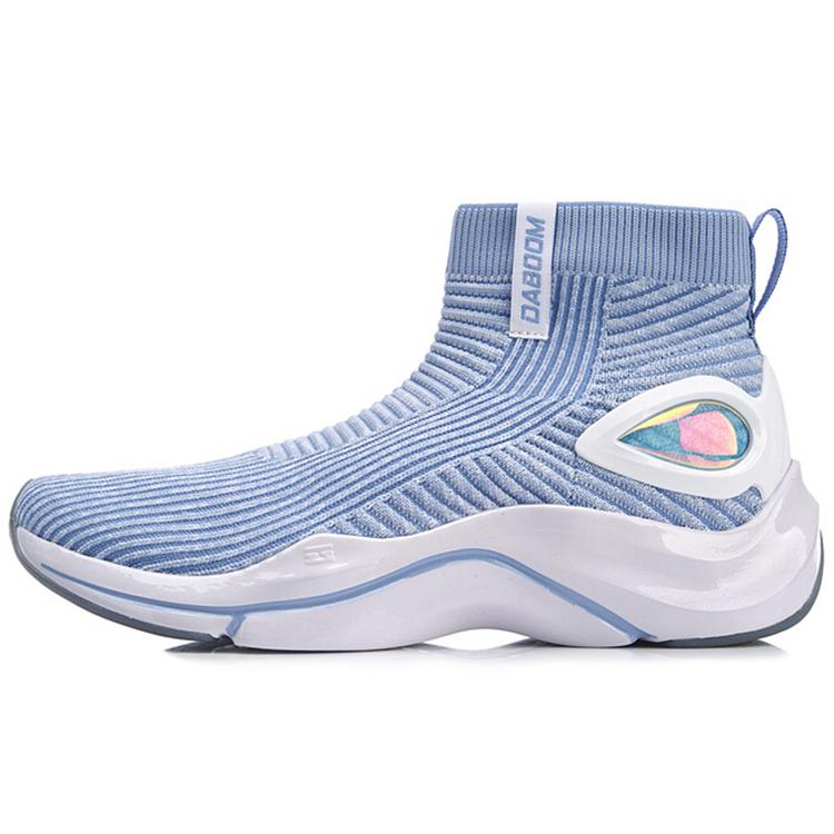 LINING Explosive Point Casual Shoes Women's High Top Blue/White