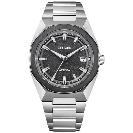CITIZEN Wristwatch ATTESA (Radio-controlled/Water-resistant/Business) CB3044-55E Octagonal Bezel Lightweight Titanium Simple 3 Hands Light-powered ACT