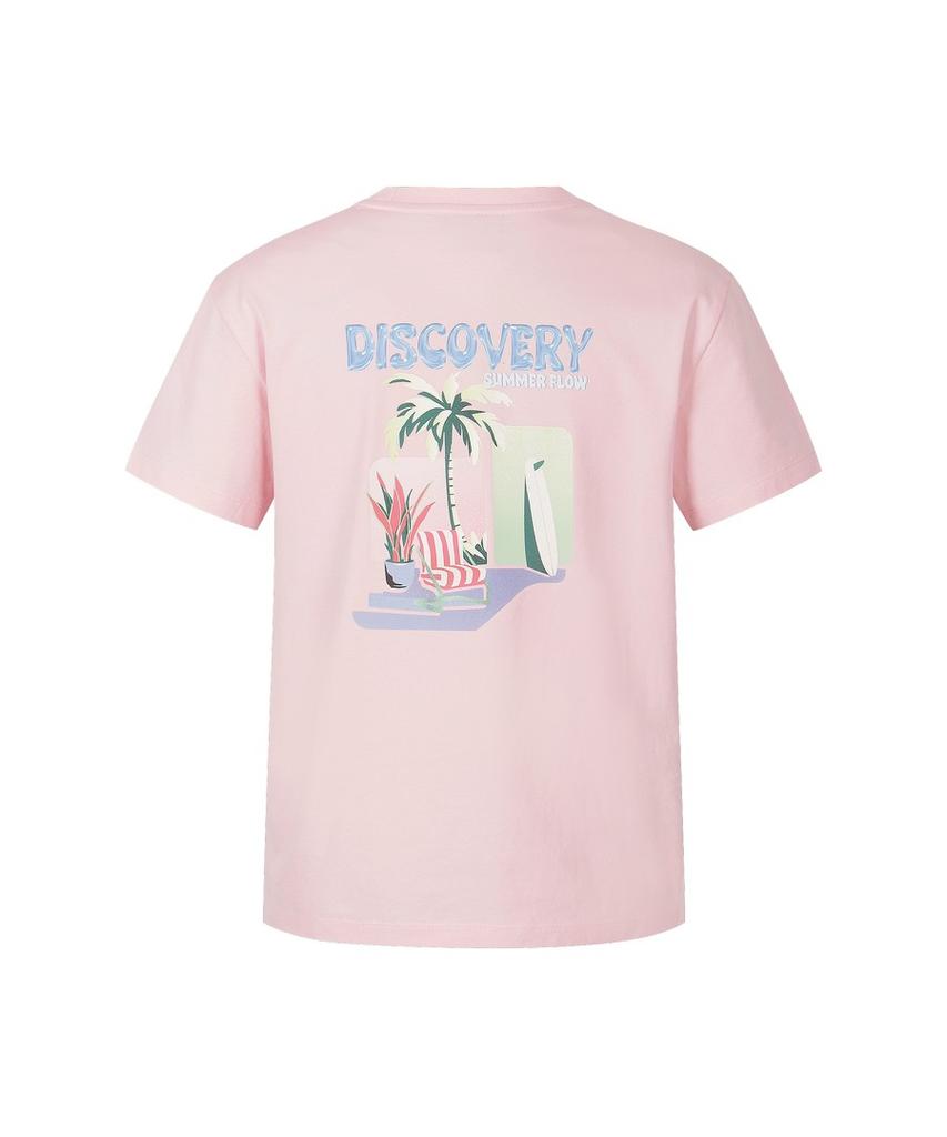 DISCOVERY EXPEDITION Women'S Freshvent Summer Flow Short Sleeve T-Shirt (L.Pink)