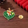 Cute Xmas Brooch Elk Christmas Badges Pins Wholesale Enamel Pins Women